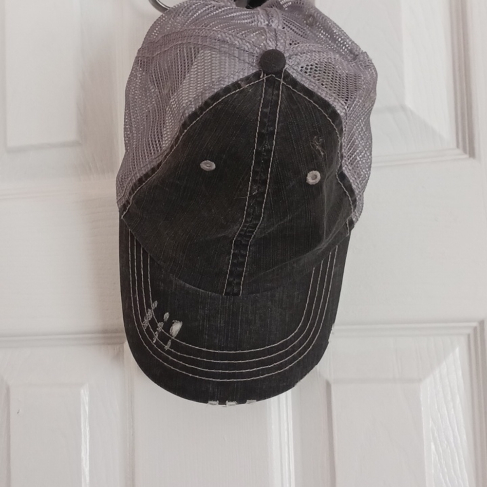 Frayed Flower Baseball Hat